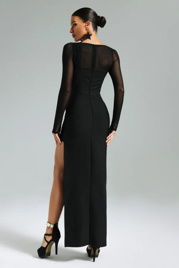 Kerry Cut Out Mesh Slit Dress - Image 3