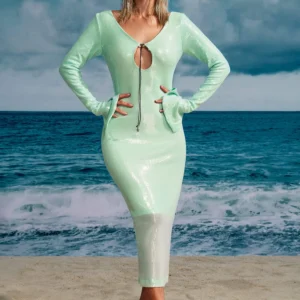 Makani Sequin Maxi Dress – Green