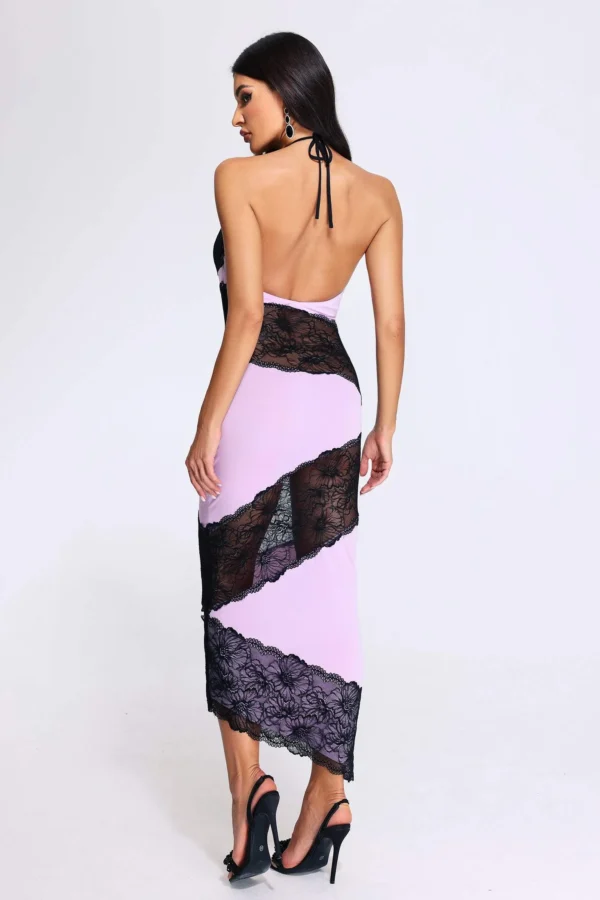 Farin Lace Patchwork Dress - Image 2