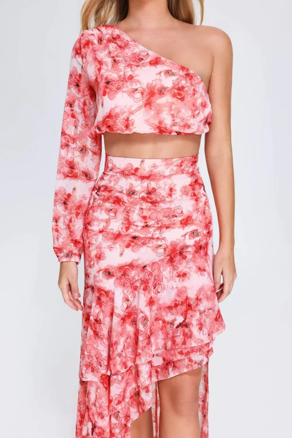 Rilea One Shoulder Printed Set - Image 3