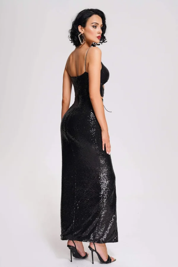Lyall Sequin Slit Maxi Dress - Image 2