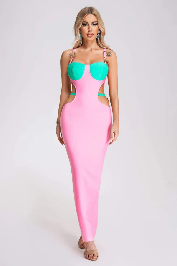Quiyana Cutout Bandage Maxi Dress