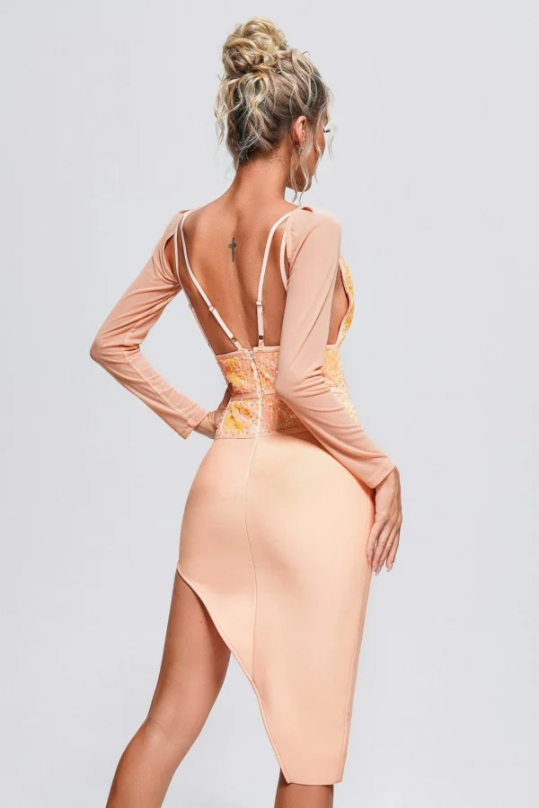 Deilyuh Sequin Midi Bandage Dress - Image 3